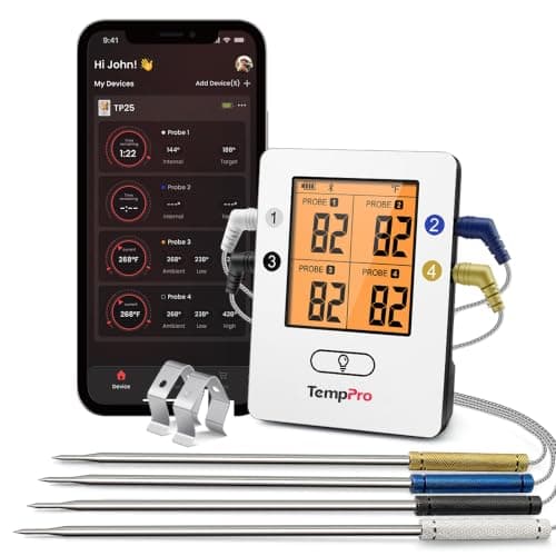ThermoPro TP25 4-Probe Bluetooth Thermometer