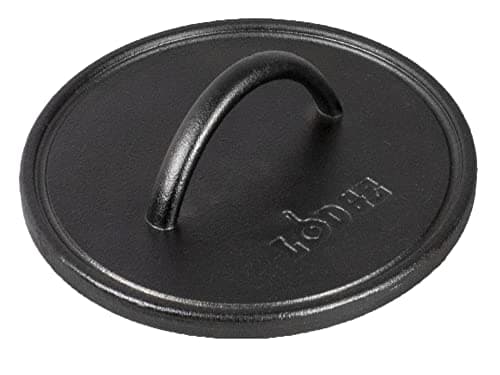 Lodge Seasoned Cast Iron Round Grill Press, 8 in (L8RFIP)