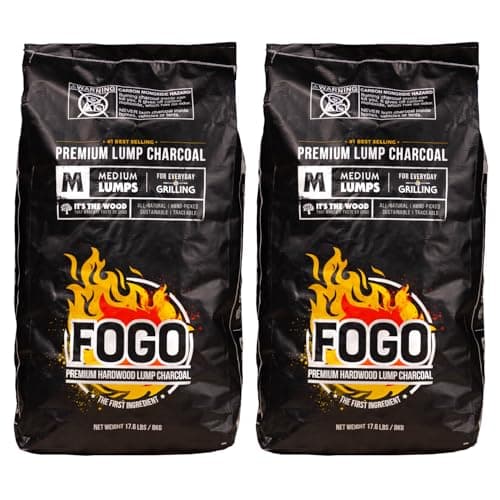 FOGO Premium Hardwood Lump Charcoal (17.6 lb, 2-pack)