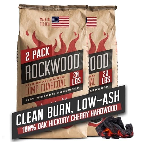 Rockwood All-Natural Lump Charcoal (20 lb, 2-pack)